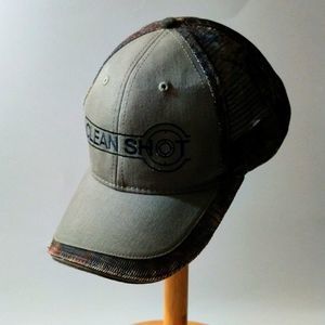 Clean Shot Camo And Grey Hunting Adjustable Strap Hat